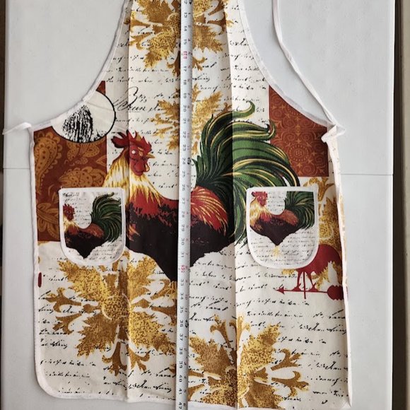 Fabric Kitchen Apron with pockets.*** 100% Cotton. - Picture 9 of 9